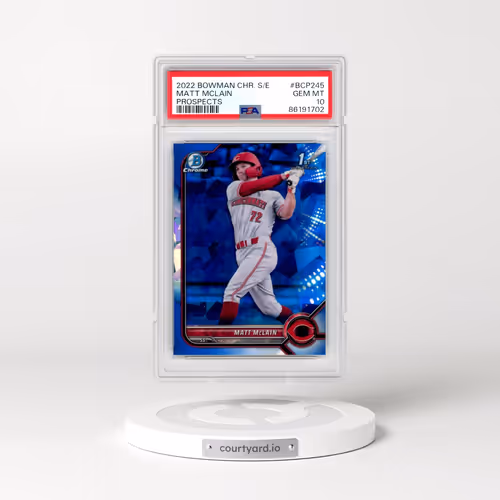 2022 Bowman Chrome Sapphire Edition Prospects #BCP245 Matt Mclain (PSA 10 GEM MINT)