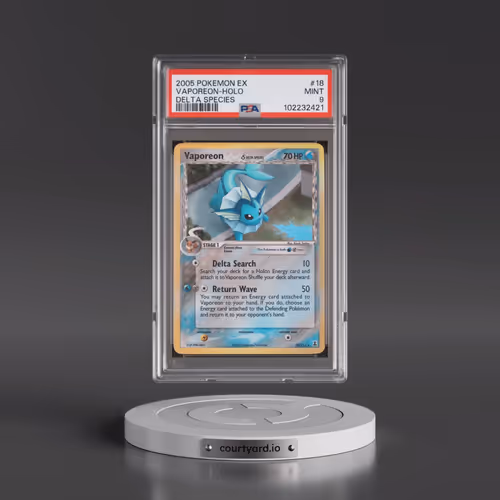 2005 Pokémon EX Delta Species #18 Vaporeon - Holo (PSA 9 MINT)