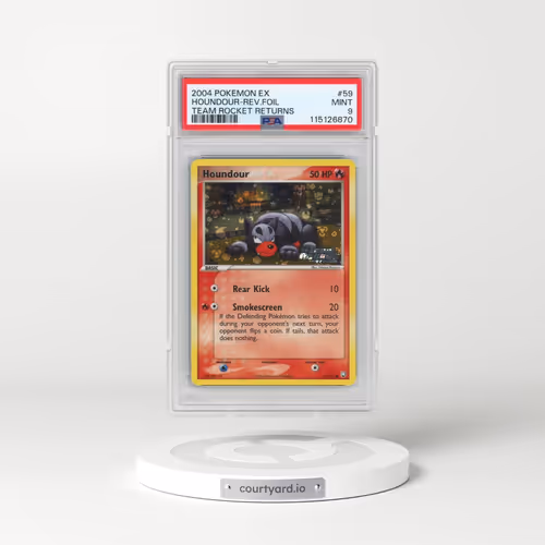 2004 Pokémon EX Team Rocket Returns #59 Houndour - Reverse Foil (PSA 9 MINT)