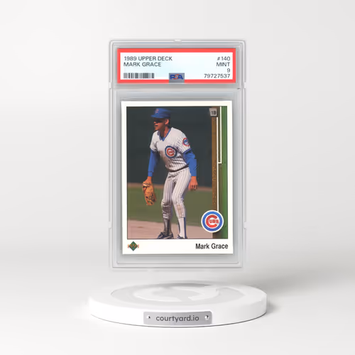 1989 Upper Deck #140 Mark Grace - Base (PSA 9 MINT)