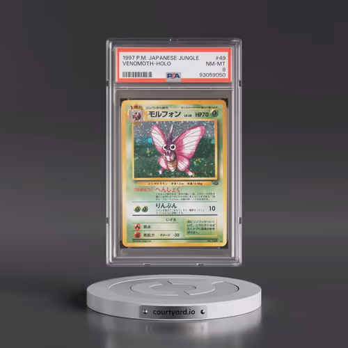 1997 Pokémon Jungle #49 Venomoth - Holo (PSA 8 NM-MT)