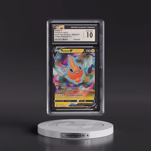 2017 Black Star Promos - Sword & Shield #SWSH257 Rotom V - Hidden Potential Tin (Holo) (CGC 10 GEM M