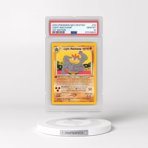 2002 Pokémon Neo Destiny #25 Light Machamp - 1st Edition (PSA 10 GEM MINT)
