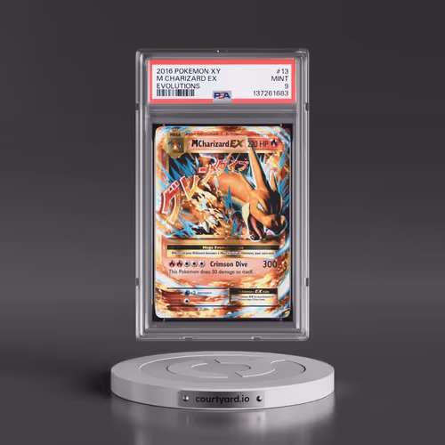 2016 Pokémon XY Evolutions #13 M Charizard EX - Holo (PSA 9 MINT)