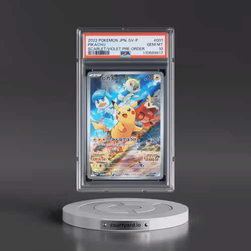 2022 Pokémon SV Promo #001 Pikachu - Scarlet & Violet Pre-Order (PSA 10 GEM MINT)