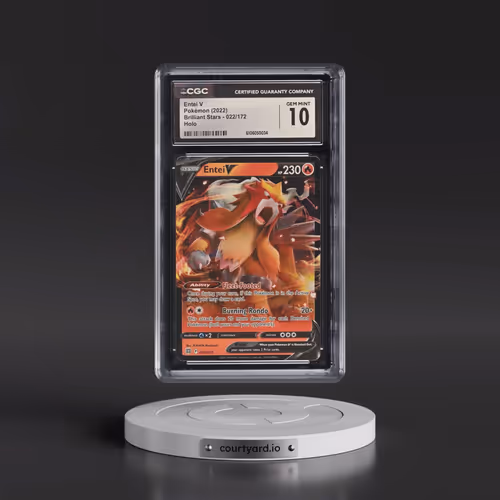 2022 Brilliant Stars #022/172 Entei V - Holo (CGC 10 GEM MINT)