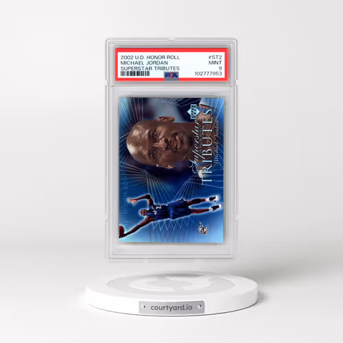 2002 Upper Deck Honor Roll Superstar Tributes #ST2 Michael Jordan (PSA 9 MINT)