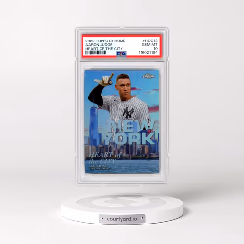 2022 Topps Chrome Heart of the City #HOC13 Aaron Judge (PSA 10 GEM MINT)
