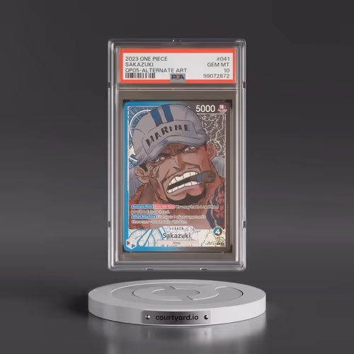 2023 One Piece OP05-Awakening of the New Era #041 Sakazuki - Alternate Art (PSA 10 GEM MINT)