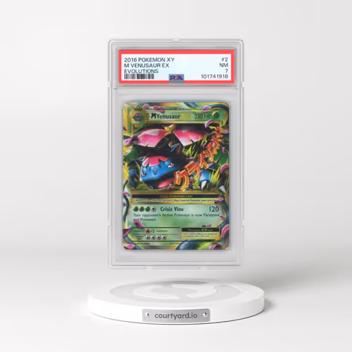 2016 Pokémon XY Evolutions #2 M Venusaur EX - Holo (PSA 7 NM)