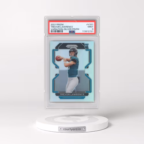 2021 Panini Prizm #V331 Trevor Lawrence - Variation-Silver Prizm (PSA 9 MINT)