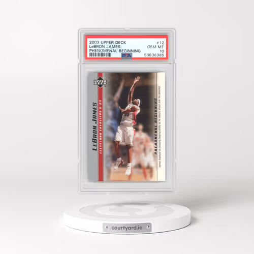 2003 Upper Deck Lebron James #12 LeBron James - Phenomenal Beginnings (PSA 10 GEM MINT)
