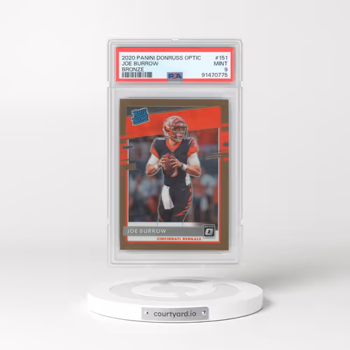 2020 Panini Donruss Optic #151 Joe Burrow - Bronze (PSA 9 MINT)