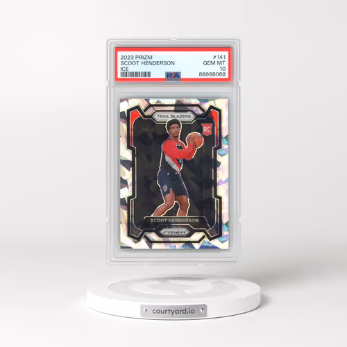 2023 Panini Prizm #141 Scoot Henderson - Ice (PSA 10 GEM MINT)
