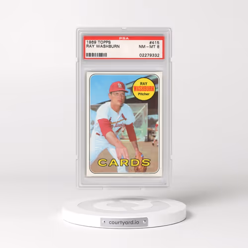 1969 Topps #415 Ray Washburn (PSA 8 NM-MT)