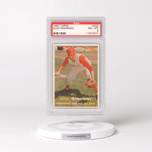 1957 Topps #222 Alex Grammas (PSA 8 NM-MT)