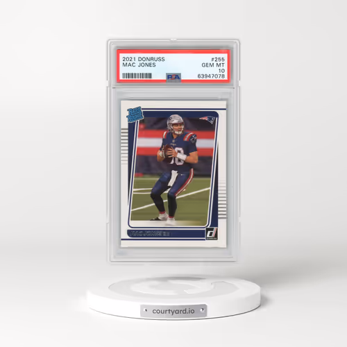 2021 Panini Donruss #255 Mac Jones (PSA 10 GEM MINT)