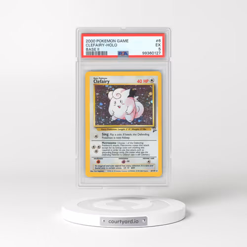 2000 Pokémon Game Base II #6 Clefairy - Holo (PSA 5 EX)