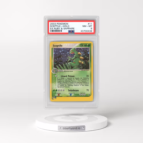 2003 Pokémon EX Ruby & Sapphire #11 Sceptile - Holo (PSA 8 NM-MT)