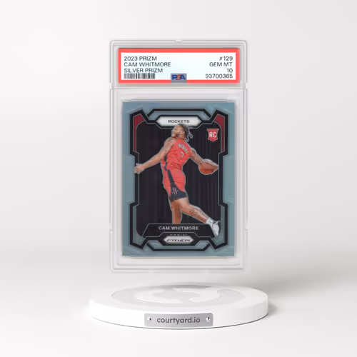 2023 Panini Prizm #129 Cam Whitmore - Silver Prizm (PSA 10 GEM MINT)