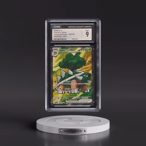 2024 Pokémon Tef EN-Temporal Forces #185 Torterra EX - Holo Ultra Rare (CGC 9 MINT)