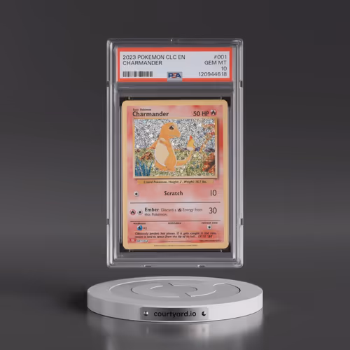 2023 Pokémon Clc-Trading Card Game Classic Charizard & HO-Oh EX Deck #001 Charmander (PSA 10 GEM MIN