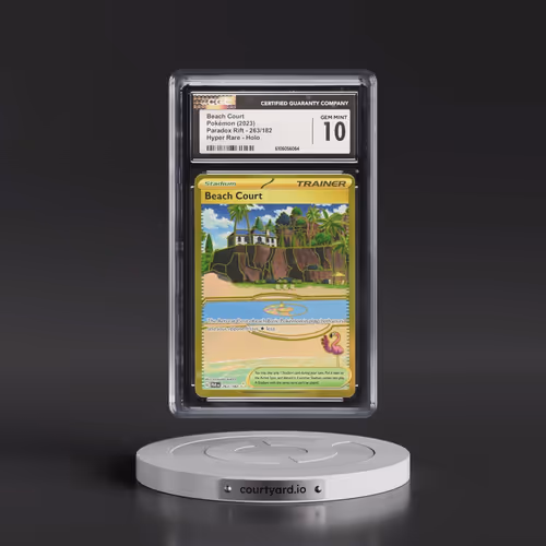 2023 Pokémon Par EN-Paradox Rift #263 Beach Court - Hyper Rare (CGC 10 GEM MINT)