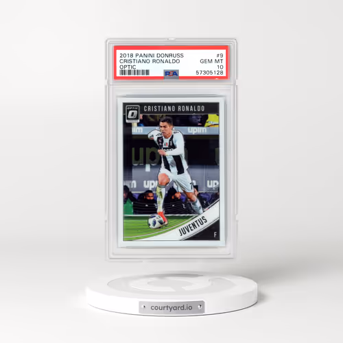 2018 Panini Donruss #9 Cristiano Ronaldo - Optic (PSA 10 GEM MINT)