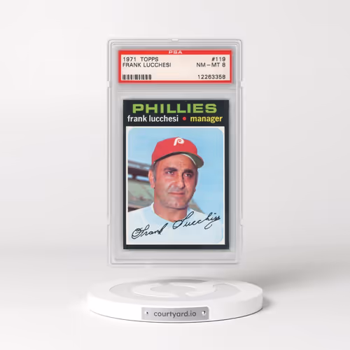 1971 Topps #119 Frank Lucchesi (PSA 8 NM-MT)
