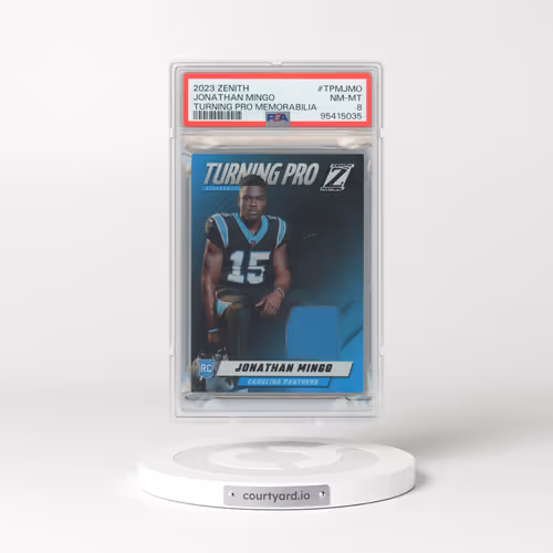 2023 Panini Zenith Turning Pro Memorabilia #TPMJMO Jonathan Mingo (PSA 8 NM-MT)