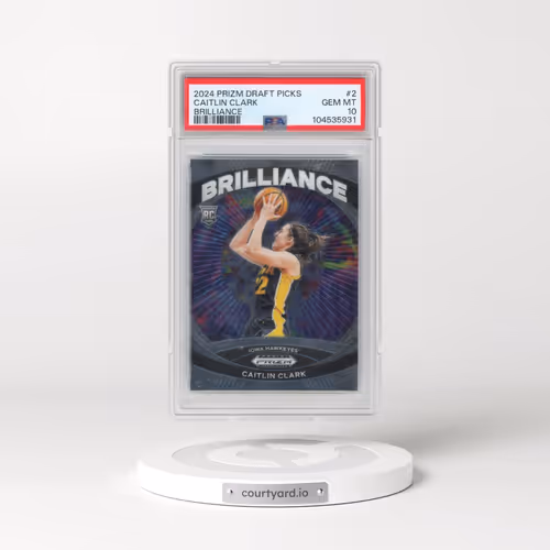 2024 Panini Prizm Draft Picks Brilliance #2 Caitlin Clark (PSA 10 GEM MINT)