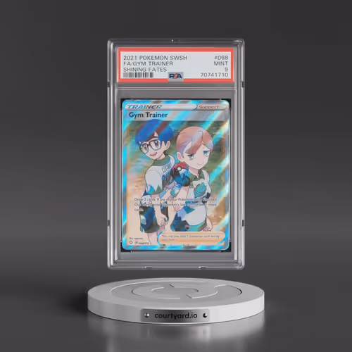 2021 Pokémon Sword & Shield Shining Fates #068 Gym Trainer - Full Art (PSA 9 MINT)