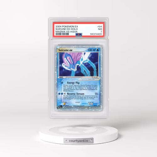 2004 Pokémon EX Team Magma VS Team Aqua #94 Suicune EX - Holo Holo (PSA 7 NM)