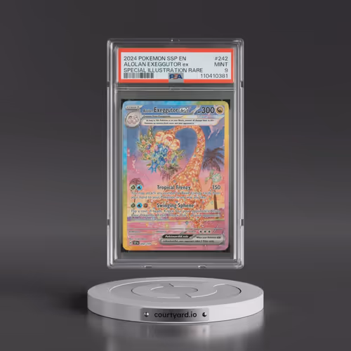 2024 Pokémon Ssp EN-Surging Sparks #242 Alolan Exeggutor EX - Holo Special Illustration Rare (PSA 9