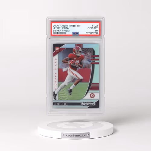 2020 Panini Prizm Draft Picks #103 Jerry Jeudy - Silver Prizm (PSA 10 GEM MINT)