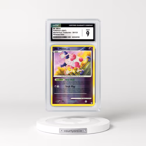 2007 Mysterious Treasures #30 Mr. Mime - Holo (CGC 9 MINT)