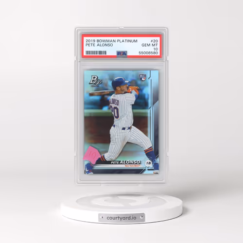 2019 Bowman Platinum #20 Pete Alonso (PSA 10 GEM MINT)