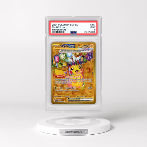 2024 Pokémon Ssp EN-Surging Sparks #247 Pikachu EX - Holo Hyper Rare (PSA 9 MINT)
