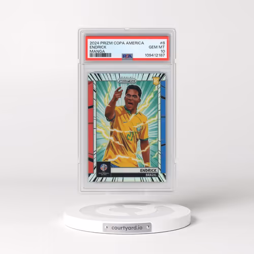 2024 Panini Prizm Conmebol Copa America Manga #8 Endrick (PSA 10 GEM MINT)