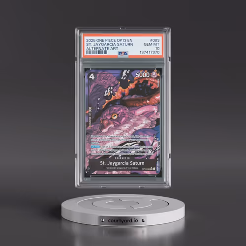 2025 One Piece OP13-Carrying on His Will #083 St. Jaygarcia Saturn - Alternate Art (PSA 10 GEM MINT)