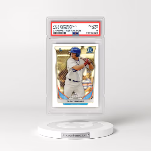 2014 Bowman Draft Picks #CDP59 Alex Verdugo - Chrome-Refractor (PSA 9 MINT)
