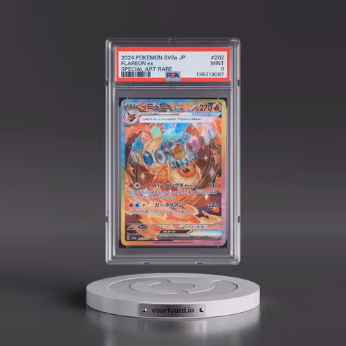 2024 Pokémon Sv8a-Terastal Fest EX #202 Flareon EX - Holo Special Art Rare (PSA 9 MINT)