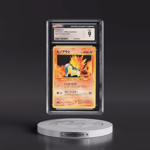 1999 Neo Premium File Cyndaquil - No Rarity (CGC 9 MINT)