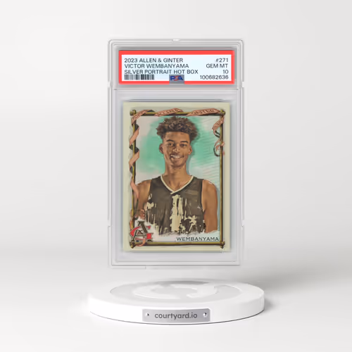 2023 Topps Allen & Ginter #271 Victor Wembanyama - Silver Portrait Hot Box (PSA 10 GEM MINT)