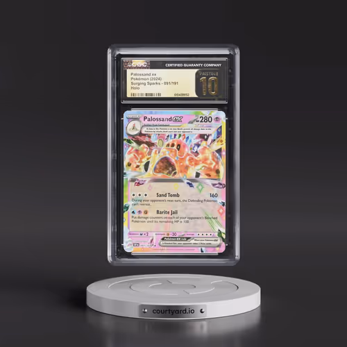 2024 Pokémon Ssp EN-Surging Sparks #091 Palossand EX - Holo (CGC 10 PRISTINE)