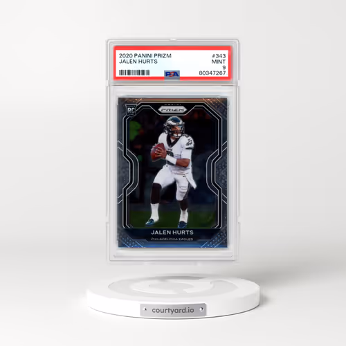 2020 Panini Prizm #343 Jalen Hurts (PSA 9 MINT)