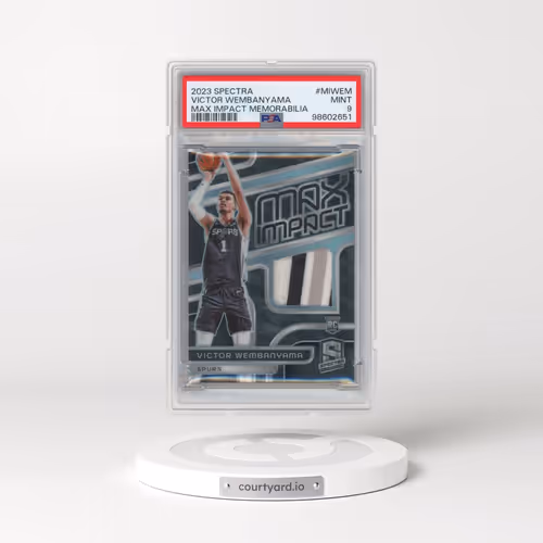2023 Panini Spectra Max Impact Memorabilia #MIWEM Victor Wembanyama (PSA 9 MINT)