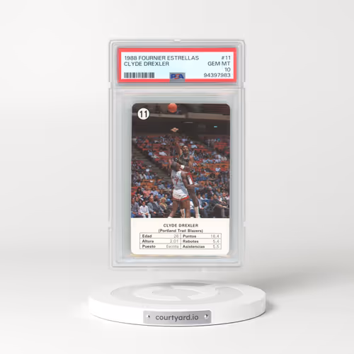 1988 Fournier Estrellas #11 Clyde Drexler (PSA 10 GEM MINT)