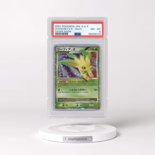 2007 Pokémon Diamond & Pearl Dawn Dash Leafeon LV.X - Holo (PSA 8 NM-MT)