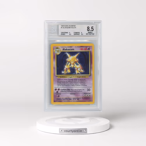 1999 Base Set #1 Alakazam - Holo (BGS 8.5 NM-MT+)